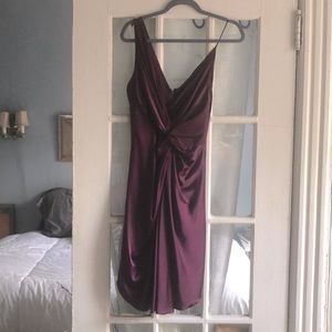 Nicole Miller | Silk dress in deep merlot